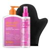 imagebtan Clear Gradual Self Tan Gel  Glow Your Own Way Shimmer  Sunkissed Golden Bronze Transfer Free Best Extender Moisturizing Non Toxic Sunless Tanning Lotion No Fake Tanner Smell 16 Fl OzDark Gel  Gradual Face Mist with Mitt