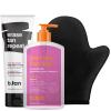 imagebtan Clear Gradual Self Tan Gel  Glow Your Own Way Shimmer  Sunkissed Golden Bronze Transfer Free Best Extender Moisturizing Non Toxic Sunless Tanning Lotion No Fake Tanner Smell 16 Fl OzDark Gel  Tan Eraser Scrub with Mitt
