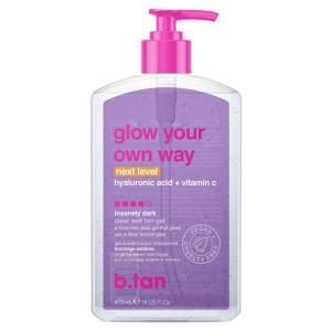 imagebtan Clear Gradual Self Tan Gel  Glow Your Own Way Shimmer  Sunkissed Golden Bronze Transfer Free Best Extender Moisturizing Non Toxic Sunless Tanning Lotion No Fake Tanner Smell 16 Fl OzUltra Dark