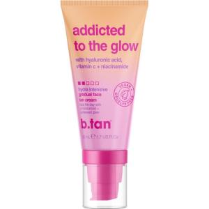 imagebtan Clear Self Tanning Gel ampamp Face Spray Kit  Glow Your Own Way Next Level  Gradual Facial Tan Mist Bundle  Dark 1 Hour Express TransferResistant Fake Tanner with Body Mitt Applicatoraddicted to the glow daily face lotion