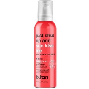 imagebtan Dark Gradual Self Tanner Whip  Plump Up the Bronze  Daily Aerosol Foam to Build a Deep Bronzed Everyday Glow Enriched With Hyaluronic Acid  Guarana For Plump Juicy Skin 207mljust shut up  sunkiss me