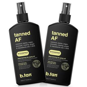 imagebtan Intensifier Deep Dry Spray Tanning Oil  Get a Faster Darker Sun Tan From Tan Accelerating Actives Packed with Ultra Moisturizing Oils to Keep Skin Hydrated Vegan 8 Fl Oz 3 Pack
