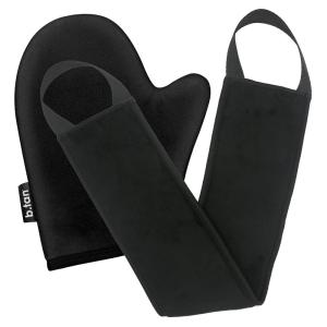 imagebtan Self Tanning Mitt  I Dont Want Tan On My Hands  Sunless Tanner Applicator Glove wThumb StreakFree Velvety Soft Reusable Face ampamp Body Great for Foam Mousse Gradual Lotion ampamp Dropsback  body mitt