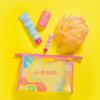 imagebfresh Body Care Gift Set  Fressssh All Over  Self Care Kit Includes Travel Size Body Wash Firming Body Serum and Full Size Loofah with Hydrating Lip Serum
