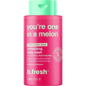 imagebfresh Exfoliating Body Wash  Youre One In A Melon Revitalizing Shower Gel For Women ampamp Men  Bodywash Enhanced With Exfoliating Fruit Enzymes Smells Like Deliciously Fruity Watermelon 16 Fl Oz