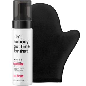 imagebtan PreShower Self Tanner Mousse Kit  Aint Nobody Got Time for That Bundle  9 Minutes Fast Sunless Tanner Mousse No Fake Tan Smell No Added Nasties Vegan Cruelty Free 67 F