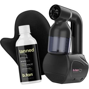 imagebtan Spray Tan Kit  At Home Spray Tanning Kit Includes Spray Tan Machine Tanning Applicator Mitt 8 Fl Oz Solution Mistspray tan machine kit