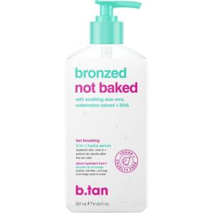 imagebtan After Sun Tan Extender Lotion  Bronzed Not Baked  Skin Tanner Boosting Hydration Gel Infused wAloe Watermelon  DHA Soothes Cools ampamp Hydrates Sunburnt Skin No Fake Tanner Smell 8 Fl Oz