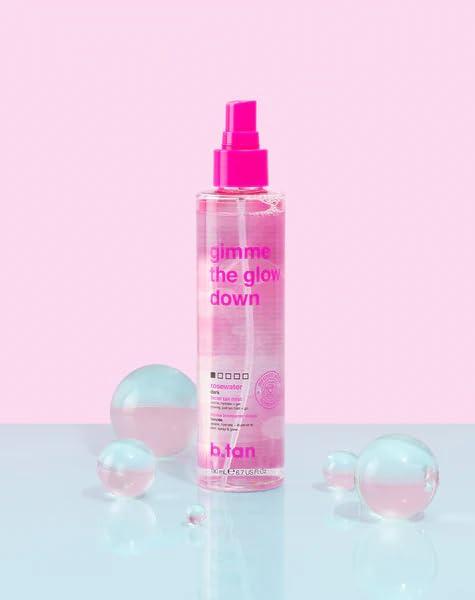imagebtan Clear Face Self Tanning Mist  Gimme The Glow Down  Best Facial Tan Spray Gradual Bronzing Fake Tanning Water Ultra Hydrating Infused with Rosewater Vegan Cruelty Free 190ml