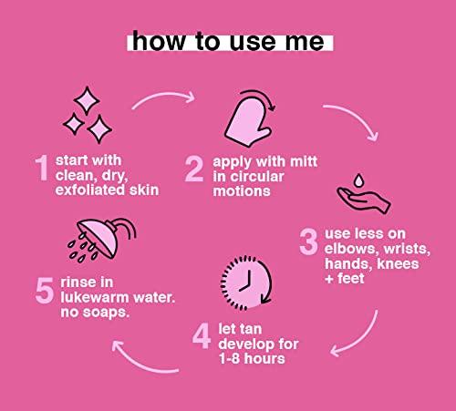 imagebtan Violet Self Tanner  Love At First Tan  Fast 1 Hour Sunless Tanner Mousse VioletBased Knocks Out Orange Tones No Fake Tan Smell No Added Nasties Vegan Cruelty Free 67 Fl Oz