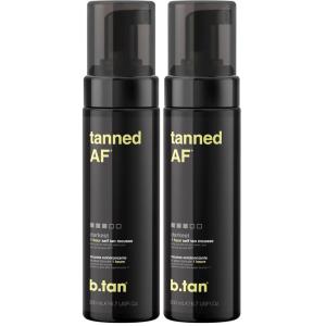 imagebtan Self Tan Mousse  Tanned AF  Darkest Self Tanner for Fastest Darkest Tan 67 Fl Oz Pack of 2