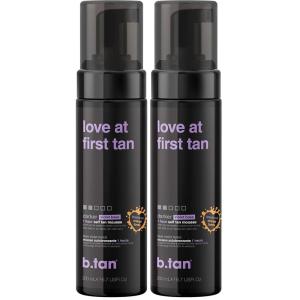 imagebtan Violet Self Tanner  Love At First Tan  Fast 1 Hour Sunless Tanner Mousse VioletBased Knocks Out Orange Tones No Fake Tan Smell No Added Nasties Vegan Cruelty Free 67 Fl Oz