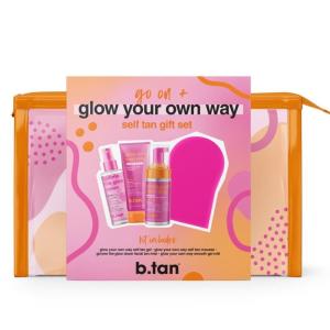 imagebtan Large Violet Base Self Tanner Mousse  A Little Extra Love At First Tan  1 Hour Express Sunless Tanning Foam Cancels Orange Tones Dark Bronze Glow No Fake Tan Smell Face ampamp Body 101 Fl Ozglow your own way travel size gift set