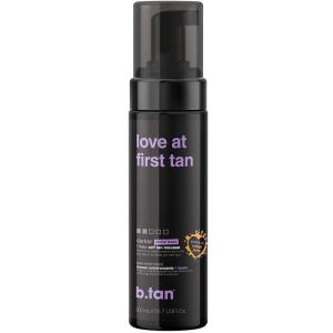 imagebtan Large Violet Base Self Tanner Mousse  A Little Extra Love At First Tan  1 Hour Express Sunless Tanning Foam Cancels Orange Tones Dark Bronze Glow No Fake Tan Smell Face ampamp Body 101 Fl Ozlove at first tan