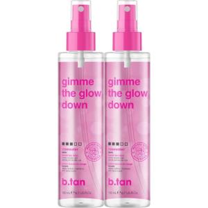 imagebtan Large Violet Base Self Tanner Mousse  A Little Extra Love At First Tan  1 Hour Express Sunless Tanning Foam Cancels Orange Tones Dark Bronze Glow No Fake Tan Smell Face ampamp Body 101 Fl Ozgimme the glow down  Pack of 2