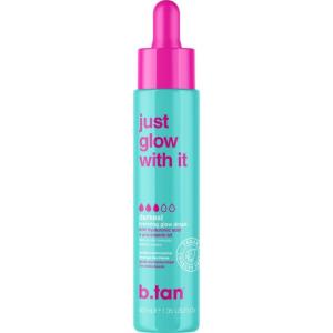 image:imagebtan Dark Self Tanning Drops for Face amp Body  Just Glow With It  Gradual Fake Tan Bronzing Serum Drop Tanner Infused with Hydrating Skincare Hyaluronic Acid Men amp Women 13 Fl OzDark